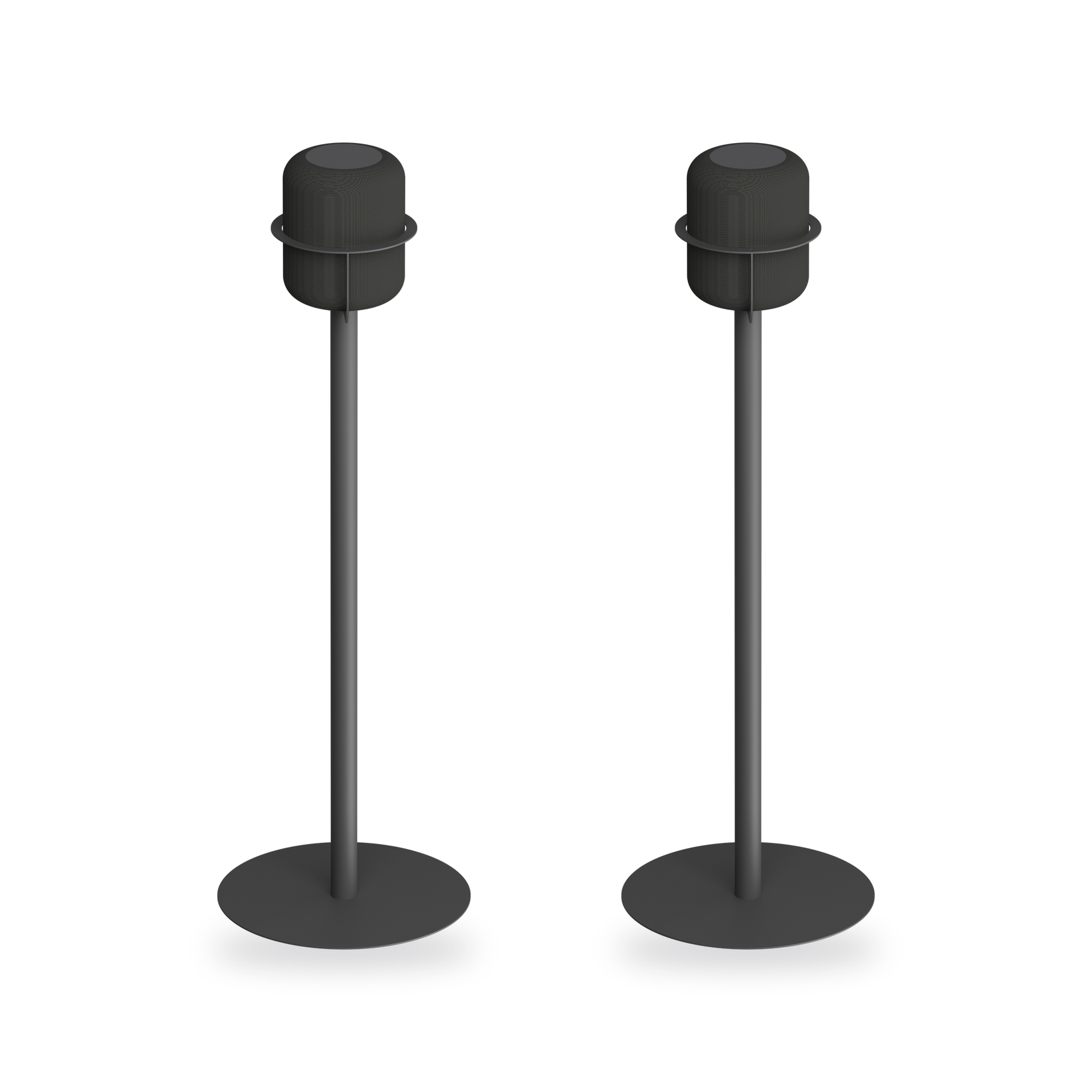 HomePod Floor Stand — Steel, Ear-Level, Cable Inside | NoBox